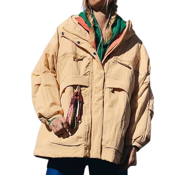 FP Movement Billie Boxy Insulated Jacket Soft Yellow M/L NWT